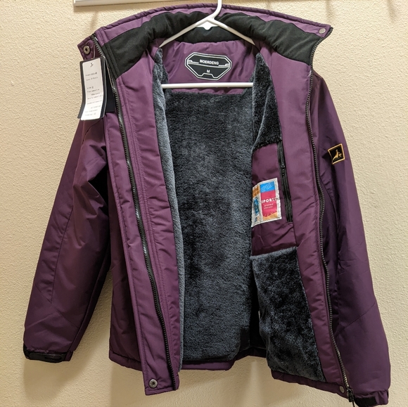 Moerdeng Jackets & Coats Moerdeng Womens Waterproof Fleecelined Ski Jacket With Zipoff Hood